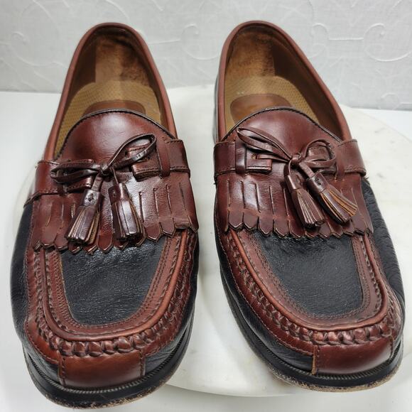 Johnston & Murphy Aragon II Kiltie Tassel Loafers Mens 11.5 Black Brown Leather main image 13